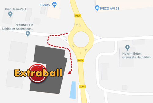 Extraball, le spécialiste du flipper et du baby-foot à Sausheim, 106 rue des Bains.